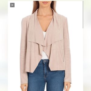 Bagatelle Plus Faux Suede Open Drape Jacket